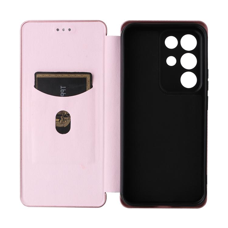 Custodia in pelle con vibrazione in fibra di carbonio per Realme C85 Pro 4G, 15T