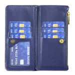 Custodia portafoglio in pelle per iPhone 15