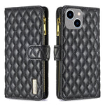 Custodia portafoglio in pelle per iPhone 15