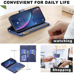 Custodia portafoglio in pelle per iPhone 17