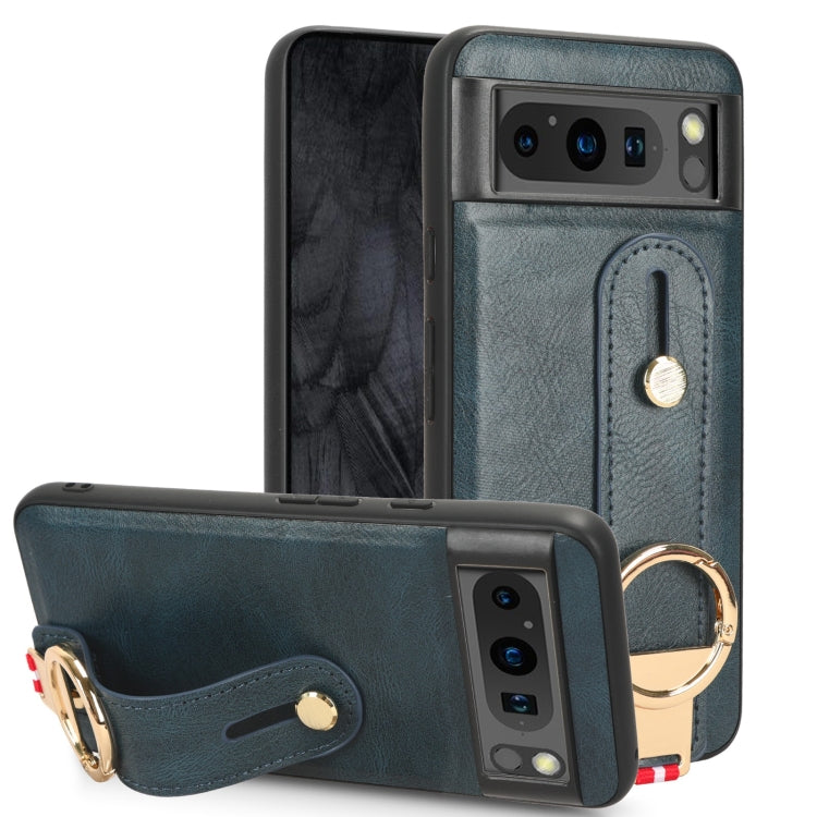 Custodia posteriore in pelle con cinturino per Google Pixel 9 Pro, 9, 8a e 8 Pro