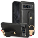 Custodia posteriore in pelle con cinturino per Google Pixel 9 Pro, 9, 8a e 8 Pro