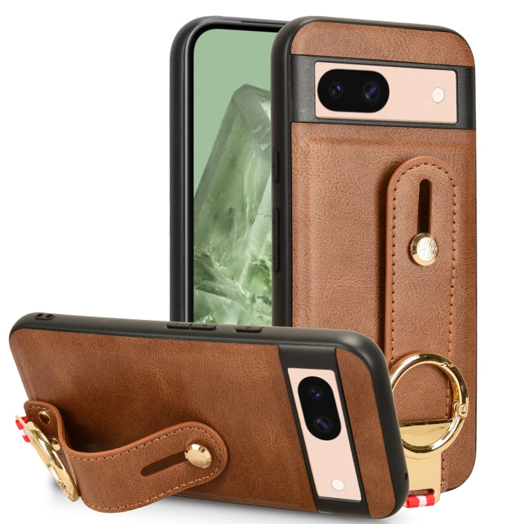 Custodia posteriore in pelle con cinturino per Google Pixel 9 Pro, 9, 8a e 8 Pro