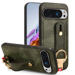 Custodia posteriore in pelle con cinturino per Google Pixel 9 Pro, 9, 8a e 8 Pro