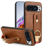 Custodia posteriore in pelle con cinturino per Google Pixel 9 Pro, 9, 8a e 8 Pro