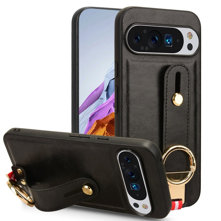 Custodia posteriore in pelle con cinturino per Google Pixel 9 Pro, 9, 8a e 8 Pro