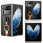 Custodia in pelle con cinturino per Tecno Phantom V Flip2, Fold2 e Fold