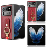 Custodia in pelle con cinturino per Tecno Phantom V Flip2, Fold2 e Fold