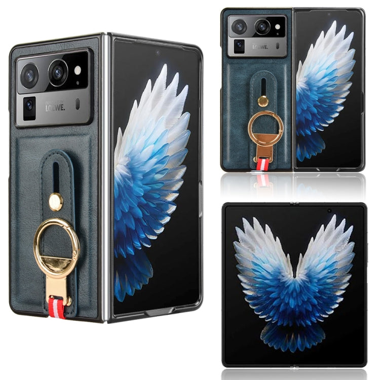 Custodia in pelle con cinturino per Tecno Phantom V Flip2, Fold2 e Fold