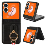 Custodia in pelle con cinturino per Tecno Phantom V Flip2, Fold2 e Fold
