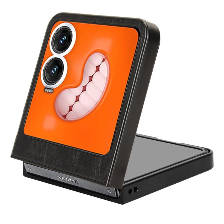 Custodia in pelle con cinturino per Tecno Phantom V Flip2, Fold2 e Fold