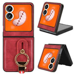 Custodia in pelle con cinturino per Tecno Phantom V Flip2, Fold2 e Fold