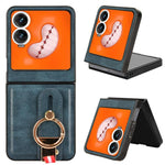 Custodia in pelle con cinturino per Tecno Phantom V Flip2, Fold2 e Fold