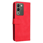 Custodia in pelle con bottone metallo per vivo Y78 5G