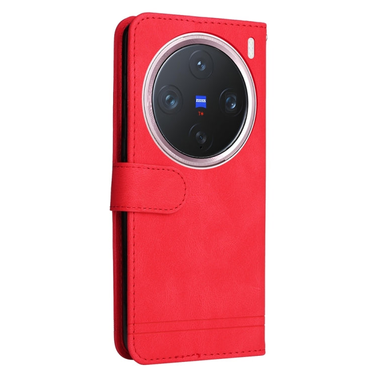 Custodia pelle con bottone metallo albero della vita per vivo Y300 Pro, Y28 4G