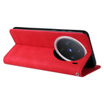 Custodia pelle con bottone metallo albero della vita per vivo Y300 Pro, Y28 4G