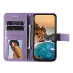 Custodia in pelle goffrata con fiori a 7 petali per vivo X200, X200 Pro mini