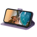 Custodia in pelle goffrata con fiori a 7 petali per vivo X200, X200 Pro mini
