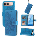 Custodia in pelle goffrata con fiori a 7 petali per vivo Y600 Pro 5G, Y21 5G