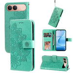 Custodia in pelle goffrata con fiori a 7 petali per vivo Y600 Pro 5G, Y21 5G