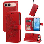 Custodia in pelle goffrata con fiori a 7 petali per vivo Y600 Pro 5G, Y21 5G