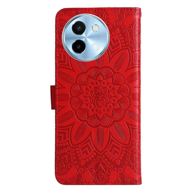 Custodia in pelle goffrata con portafoglio per vivo Y200, V29e, Y17s, Y36 e Y78