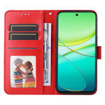 Custodia in pelle goffrata con portafoglio per vivo Y200, V29e, Y17s, Y36 e Y78