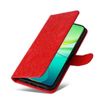 Custodia in pelle goffrata con portafoglio per vivo Y200, V29e, Y17s, Y36 e Y78