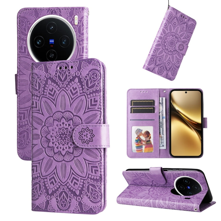 Custodia in pelle goffrata per vivo X200, X200 Pro mini, X200 Pro e V40 Lite 4G