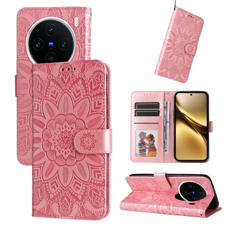 Custodia in pelle goffrata per vivo X200, X200 Pro mini, X200 Pro e V40 Lite 4G