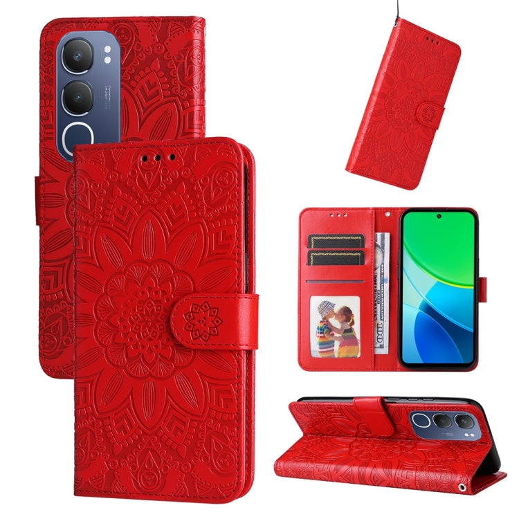 Custodia in pelle goffrata per vivo X200, X200 Pro mini, X200 Pro e V40 Lite 4G
