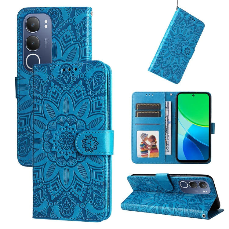 Custodia in pelle goffrata per vivo X200, X200 Pro mini, X200 Pro e V40 Lite 4G