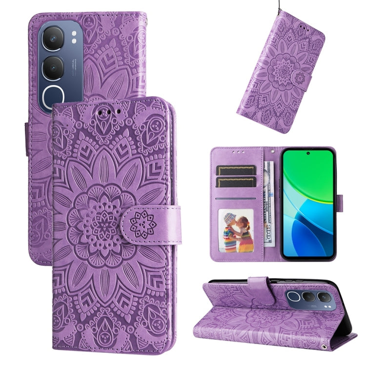 Custodia in pelle goffrata per vivo X200, X200 Pro mini, X200 Pro e V40 Lite 4G