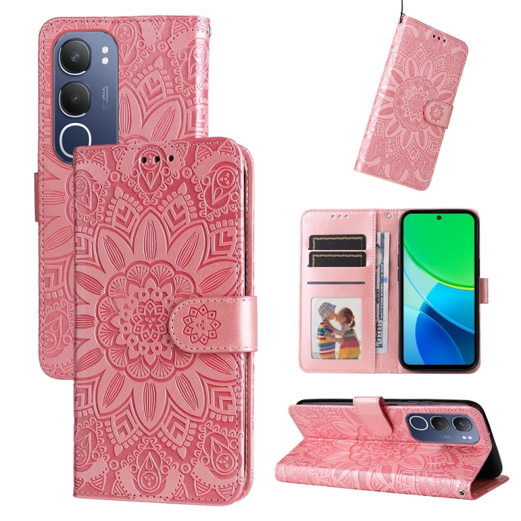 Custodia in pelle goffrata per vivo X200, X200 Pro mini, X200 Pro e V40 Lite 4G