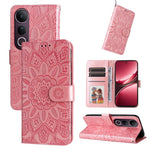 Custodia in pelle di girasole goffrata per vivo V50 Lite 4G/5G e modelli