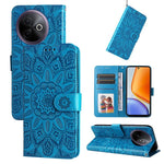 Custodia per telefono in pelle di girasole goffrata per vivo V50, S20, S20 Pro e