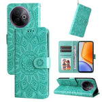 Custodia per telefono in pelle di girasole goffrata per vivo V50, S20, S20 Pro e