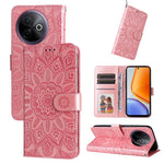 Custodia per telefono in pelle di girasole goffrata per vivo V50, S20, S20 Pro e