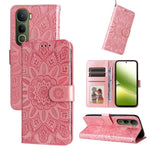 Custodia in pelle di girasole goffrata per vivo V50 Lite 4G/5G e modelli