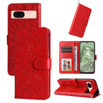 Custodia in pelle goffrata per Google Pixel 9 Pro, 9, 8a e 8 Pro