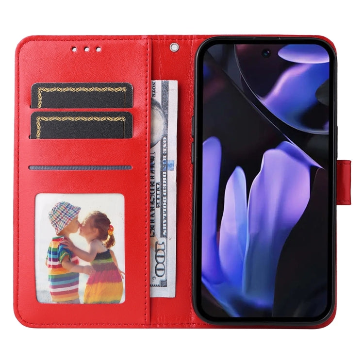 Custodia in pelle goffrata per Google Pixel 9 Pro, 9, 8a e 8 Pro