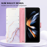 Custodia portafoglio in pelle TPU per Samsung Galaxy Z Fold5