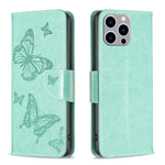 Custodia in PU e TPU con farfalle per iPhone 15