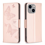Custodia in PU e TPU con farfalle per iPhone 15 - immagine 20