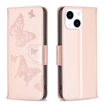 Custodia in PU e TPU con farfalle per iPhone 15 - immagine 26