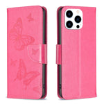 Custodia in pelle con farfalle per iPhone 16, 16 Pro e Plus - immagine 10