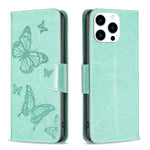Custodia in pelle con farfalle per iPhone 16, 16 Pro e Plus - immagine 12