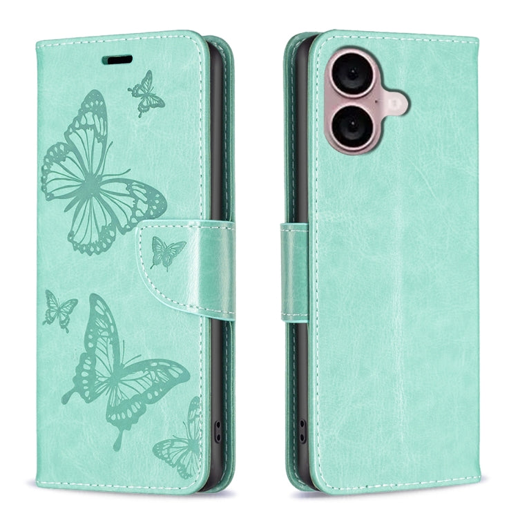 Custodia in pelle con farfalle per iPhone 16, 16 Pro e Plus - immagine 24