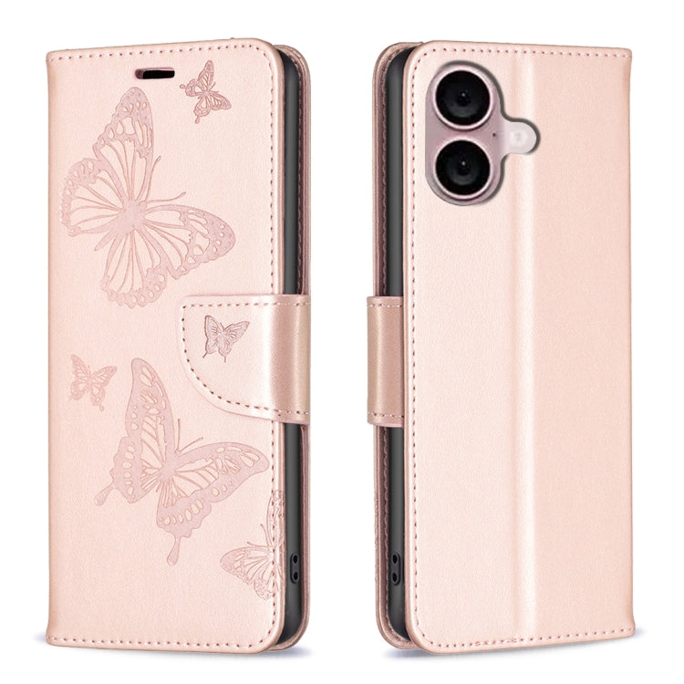 Custodia in pelle con farfalle per iPhone 16, 16 Pro e Plus - immagine 20