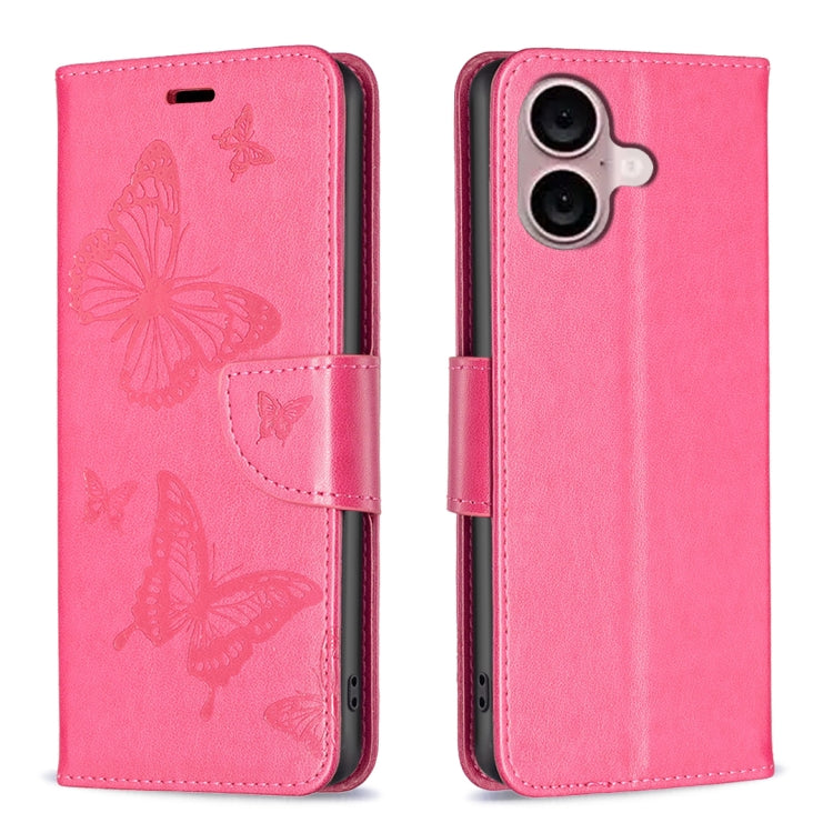 Custodia in pelle con farfalle per iPhone 16, 16 Pro e Plus - immagine 22